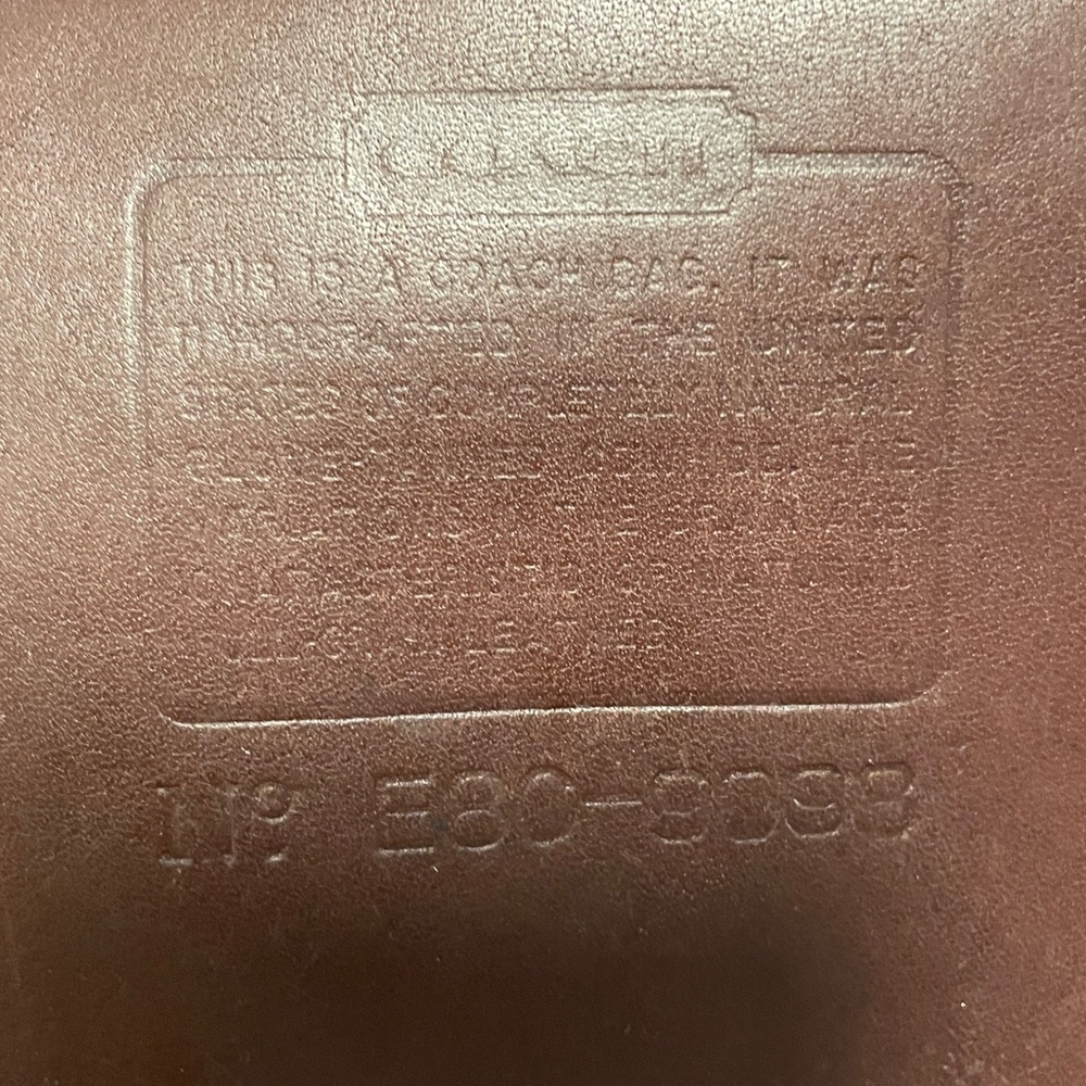 VINTAGE COACH TRIBECA SHOULDER BAG IN MAHOGANY - Picture 5 of 16